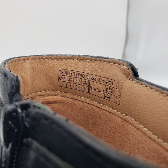 VIONIC Women 7 Black Leather Trinity Arch Support Comfort Ankle Moto Buckle Boot - Picture 12 of 16